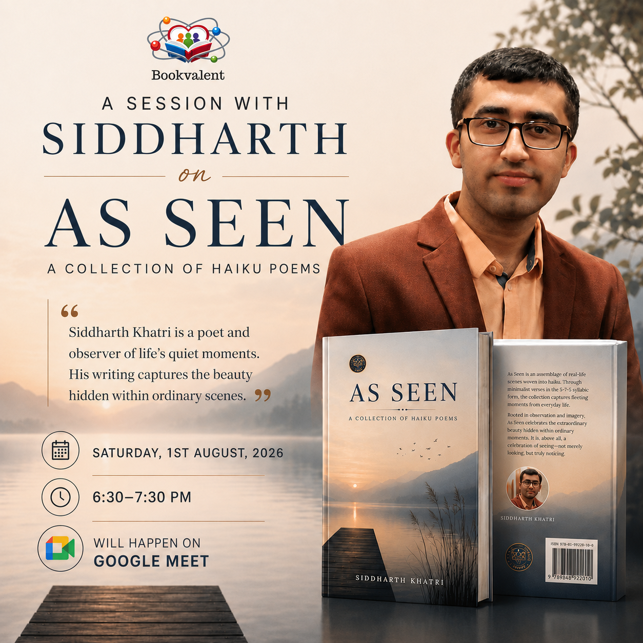 A session on Haiku poetry and the book As Seen